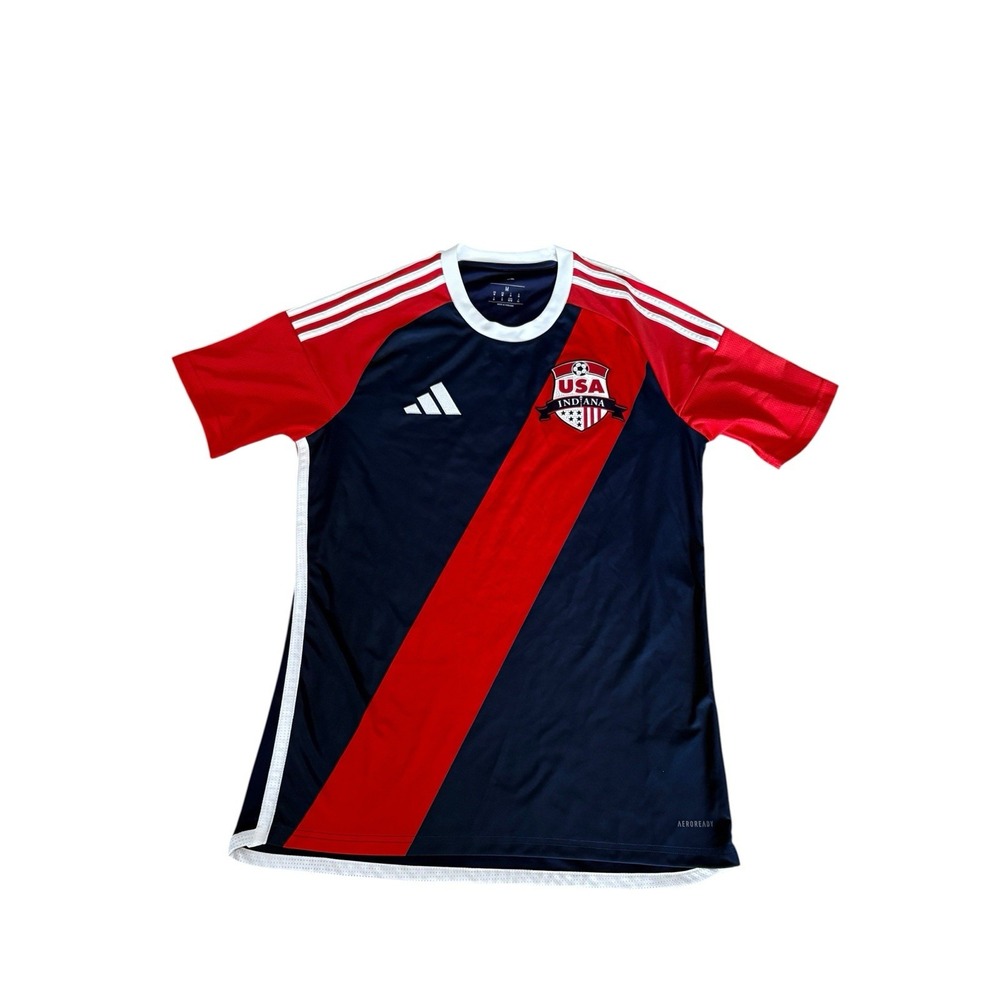 Adidas USA Indiana Soccer Jersey Men Size M Red White Blue Hoosiers #1 2025
